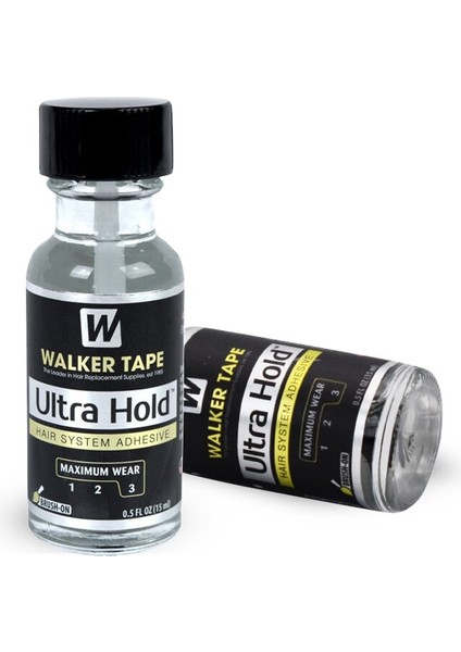 1 Şişe 0.5 Oz Walker Bant Ultra Tutma Dantel Peruk Tutkal Yapıştırıcı Süper Tutkal ve 1 Şişe Sökücü 15 ml (Yurt Dışından)