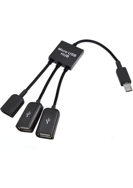 Akıllı Telefonlar Için USB Otg Kablo Adaptörü Mikro USB Hub (Yurt Dışından)