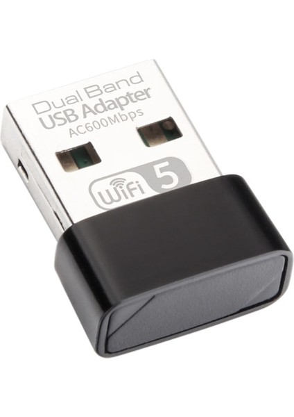 Cbtx Kablosuz 2.4g & 5g Wifi Adaptörü Çift Bant Ağ Kartı 600 Mbps USB (Yurt Dışından)