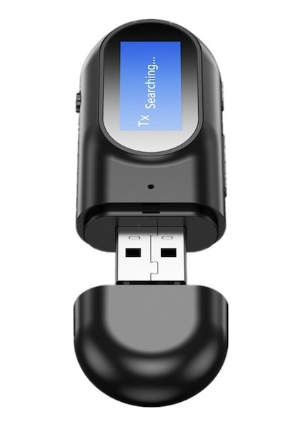 Cbtx T17 USB LCD Ekran Bluetooth Ses Alıcı Verici 3.5 mm Aux Adaptörü (Yurt Dışından)