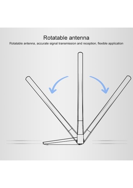 Comfast CF-WU782ACV2 1300MBPS Dual-Band Wifi 2 Antenli USB Ağ Adaptörü (Yurt Dışından)