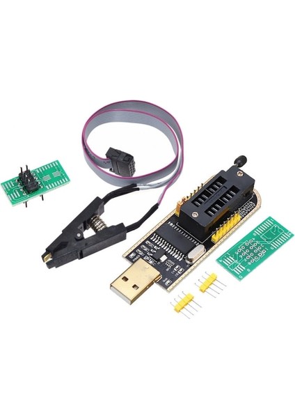CH341A Yazılm Sop Adaptörü Eeprom Bıos USB Programcı Flaş (Yurt Dışından)
