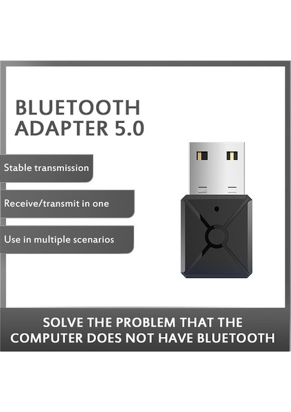 Cbtx A30 Kablosuz USB Bluetooth Adaptörü 5.0 Müzik Alıcı Verici (Yurt Dışından)