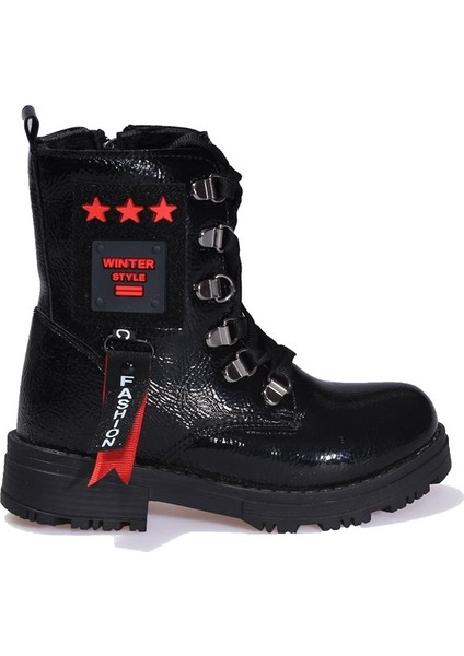 Kız Çocuk Siyah Rugan Bot