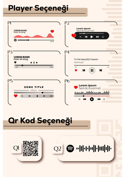 Kişiye Özel Fotoğraf Albümlü Pleksi Seti Müzikli Baskılı Spotify , Sevgililer Gününe Özel Set