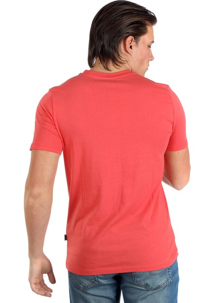 Cador Erkek O Yaka T-Shirt Mercan modelleri