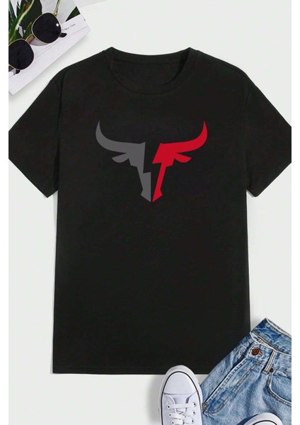 Only Trendwear Erkek Boğa Silüet Baskılı Oversize Tshirt fiyatları