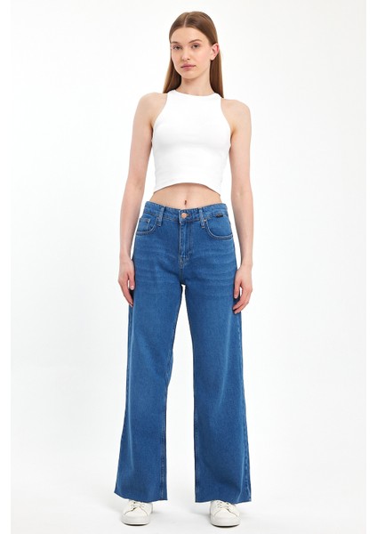 VICTORIA 010 Wide Leg Fit Denim Pantolon 0915 fiyatları
