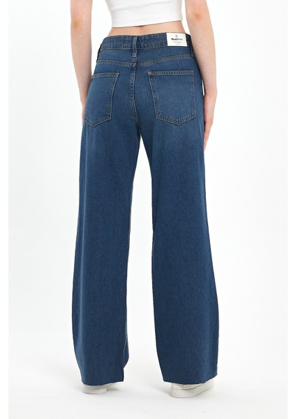 VICTORIA 010 Wide Leg Fit Denim Pantolon 0915 fırsatları