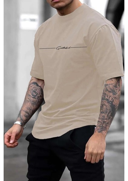 Only Trendwear Erkek Baskılı Oversize Tshirt