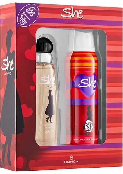 Love Kadın Parfüm Seti 50 ml EDT + 150 ml Deodorant