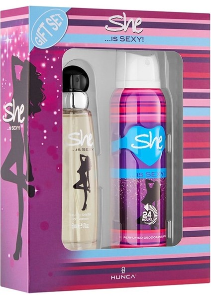 Sexy Kadın Parfüm Seti 50 ml EDT + 150 ml Deodorant