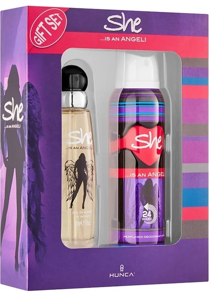 SHE Angel Kadın Parfüm Seti 50 ml EDT + 150 ml Deodorant