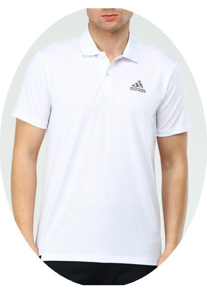 Adidas EF-4003 Erkek Polyester Mesh Polo Yaka T-Shirt