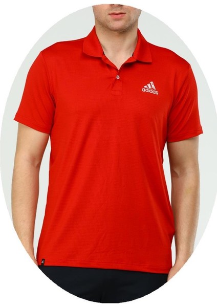 Adidas EF-4003 Erkek Polyester Mesh Polo Yaka T-Shirt