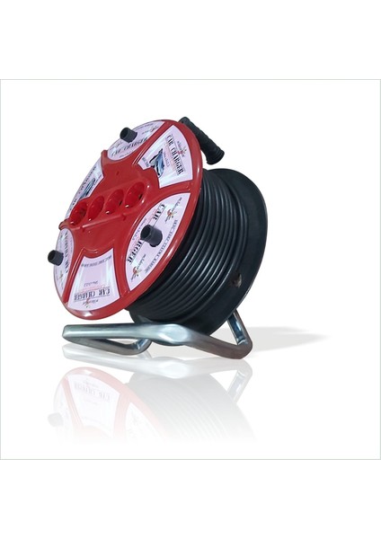 Makara 50M. 4 Soketli Elektrikli Araç Scooter Araba Otomobil Bisiklet Motosiklet Şarj Uzatma Kablosu