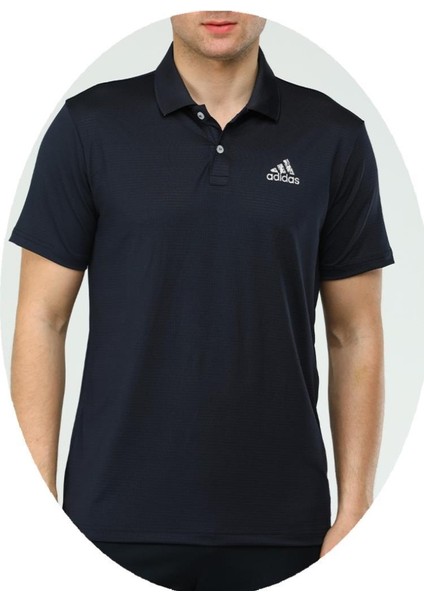 Adidas EF-4003 Erkek Polyester Mesh Polo Yaka T-Shirt