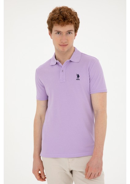 Erkek Lila Tişört Basic 50279613-VR034