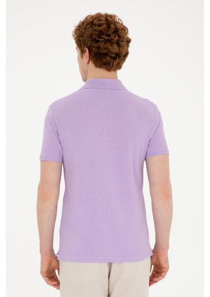 Erkek Lila Tişört Basic 50279613-VR034