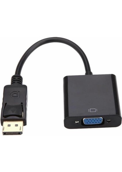 Displayport To VGA Çevirici Adaptör Display Erkek VGA Dişi