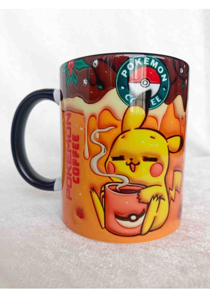 Mugs And Love Pikachu 3D Baskı Büyük Boy Kupa