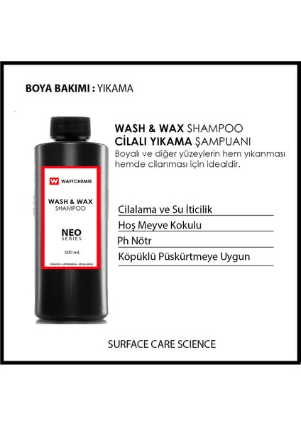 Cilalı Yıkama Şampuanı & Hybrıt Ceramic Wax2 Li Set 500 Ml.