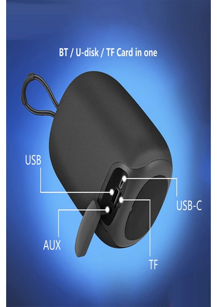 A27 Rgb Işıklı Süper Baslı Bluetooth Kablosuz Hoparlör