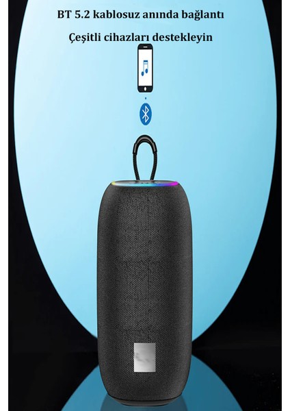 A27 Rgb Işıklı Süper Baslı Bluetooth Kablosuz Hoparlör