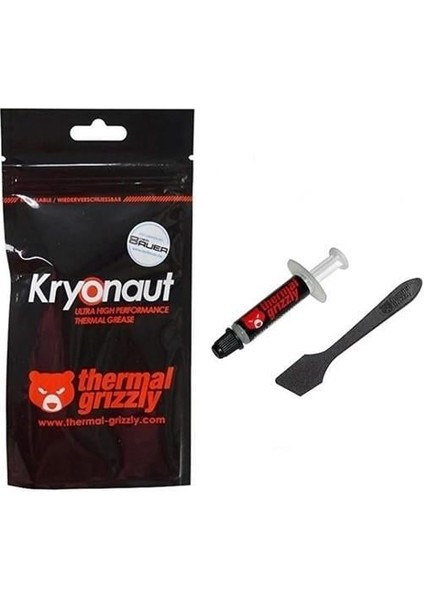 Thermal Grizzly Kryonaut 1gr 12.5W  - Yüksek Performanslı Termal Macun