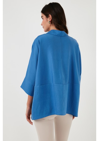 Pamuklu Truvakar Kol Oversize Gömlek Bayan GÖMLEK 514344020