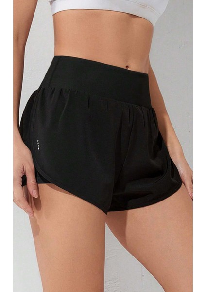 Kadın 2 In 1 Running Sports Athletic Gym Telefon Cepli Kısa Taytlı Şort modelleri