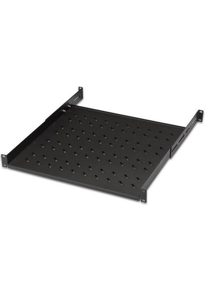 19" 1u Siyah Duvar Tipi Kabinet Rafı AA-RMR01U25-A-S1