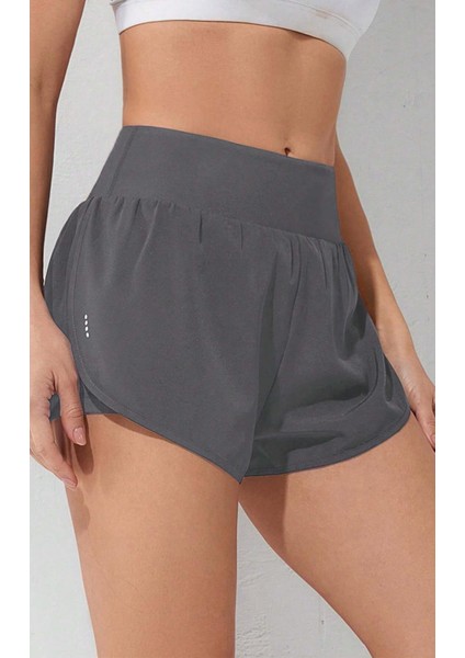 Kadın 2 In 1 Running Sports Athletic Gym Telefon Cepli Kısa Taytlı Şort modelleri
