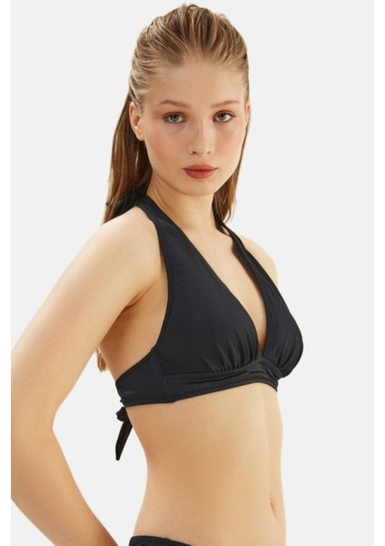 Kadın Siyah Geniş Üçgen Bikini Üst 2510 fiyatları