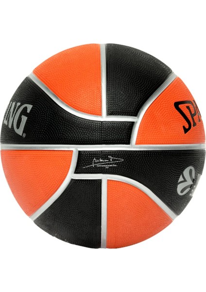 TF-150 Euroleague Kauçuk Antrenman Basketbol No 6 Outdoor Maç Topu 540 gr + Pompa + Havlu Bileklik