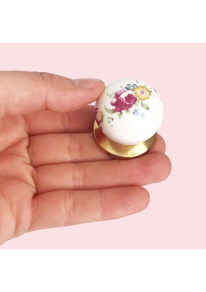 Kardelen Gerçek Porselen Düğme Gold Altın Çekmece Dolap Kapak Kulpu Kulbu Porselen Kulp fiyatları