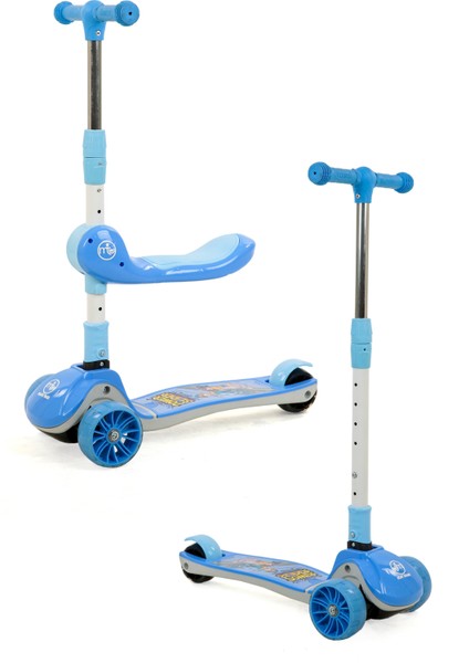 Zoomy Oturaklı Işıklı Katlanabilir Scooter