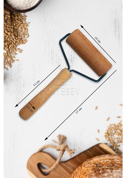 Zambak Serisi Ahşap Hamur Açma Oklavası Merdanesi Rulosu 4 Lü Set Echo2 fırsatları