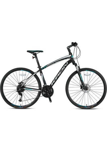 TX450 Hidrolik Disk 28 Jant Trekking Bisiklet Mat Siyah-Turuncu 51 cm