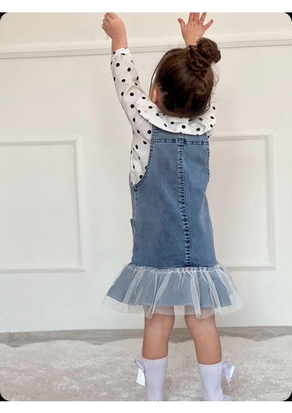 Kız Çocuk Kot Slopet Elbise Gömlek fiyatları