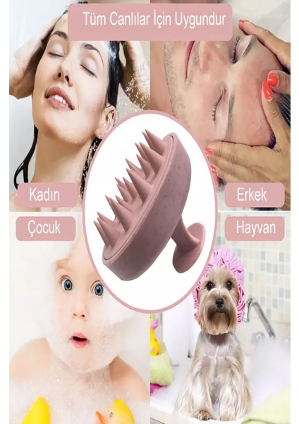 Pembe Pro Üç Boyutlu Tarak Oval Saç Açıcı Fırça + Krepe Tarak + Pembe Duş Tarağı