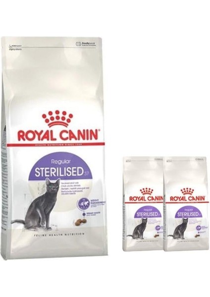 Sterilised 37 Kısırlaştırılmış Yetişkin Kedi Maması 15 Kg, Royal Canin Sterilised 37 400 gr x 2 Adet