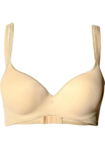 Kadın Elastan Micro Kaplı Destekli Sütyen Ten Yeni Sezon