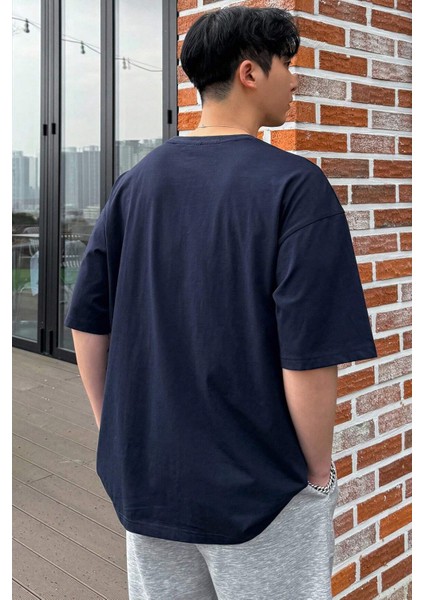 Erkek Baskılı Oversize Tshirt