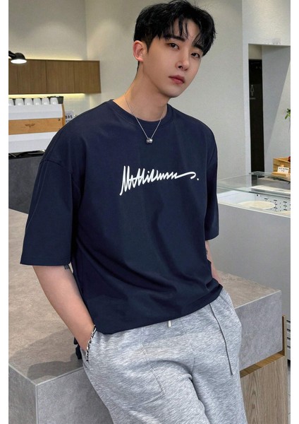 Only Trendwear Erkek Baskılı Oversize Tshirt