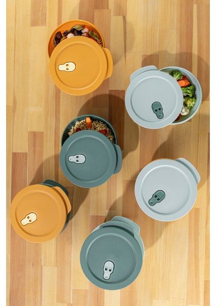 3lü 1,5 Litre Klipsli Kapaklı Saklama Kabı modelleri