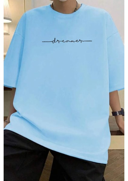 Only Trendwear Erkek Dreamer Baskılı Oversize Tshirt