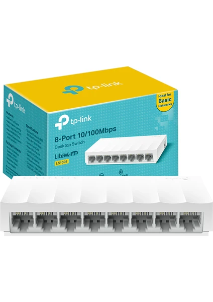 Tp-Link LS-1008 8 Port 10 - 100 Mbps Ethernet Switch