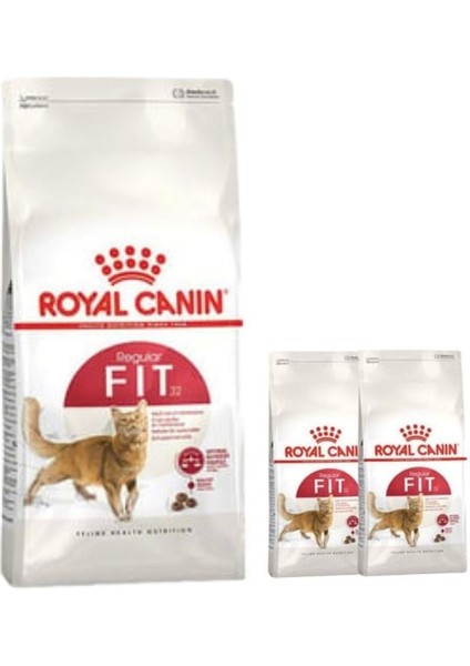 Fit Yetişkin Kedi Maması 15 Kg, Royal Canin Fit 400 gr x 2 Adet