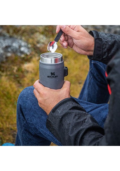 Klasik Paslanmaz Çelik Yemek Termosu Kaşıklı 0,40 Lt - Hammertone Lake indirimleri
